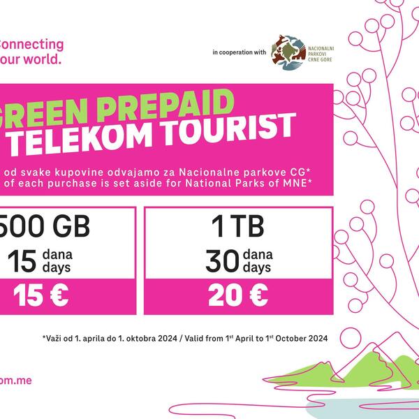 Najbolja opcija za turiste ovog ljeta - Green Prepaid Telekom...