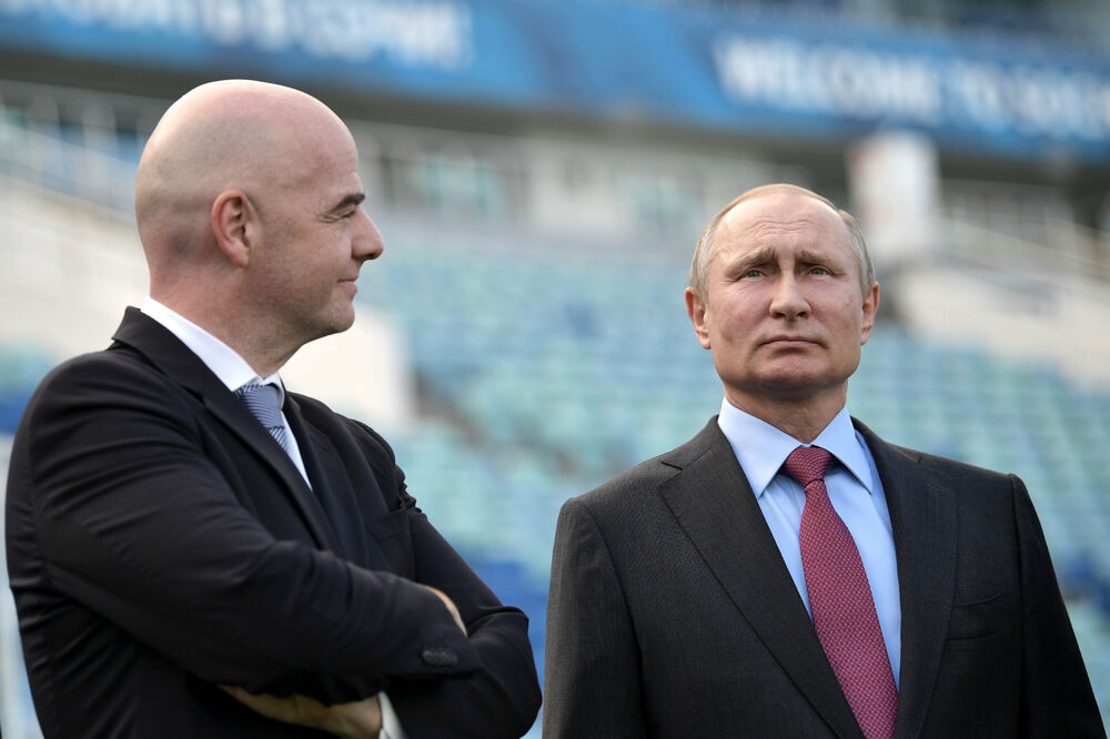 putin infantino, Foto: Reuters