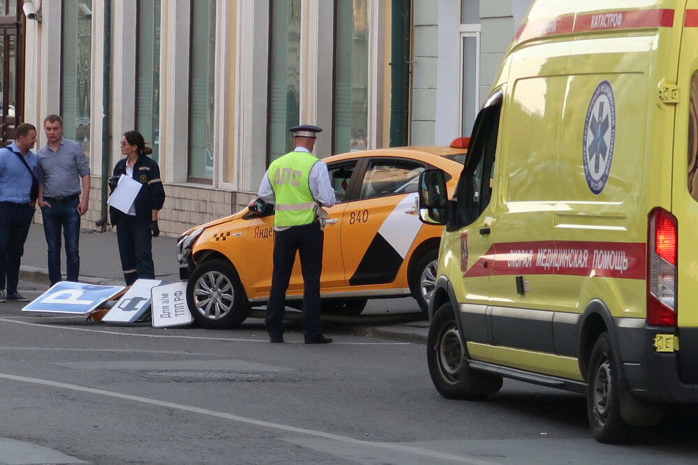 Moskva, saobraćajna nezgoda, Foto: Reuters
