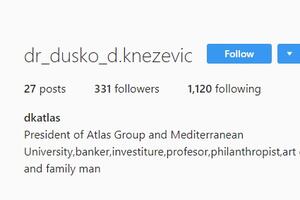 Na Instagramu se pojavio lažni profil Duška Kneževića