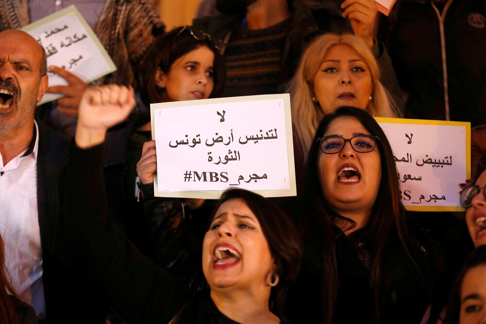 Tunis protesti, Muhamed bin Salman, Foto: Reuters