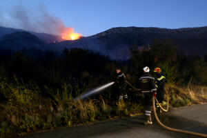 Požar na Pelješcu i dalje aktivan: I kanader se uključio u gašenje...