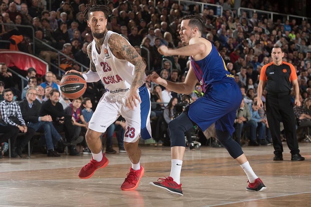 Haket (CSKA) i Ertel (Barselona), Foto: Barselona - CSKA