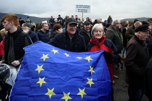 Demonstracije protiv Bregzita na irskoj granici