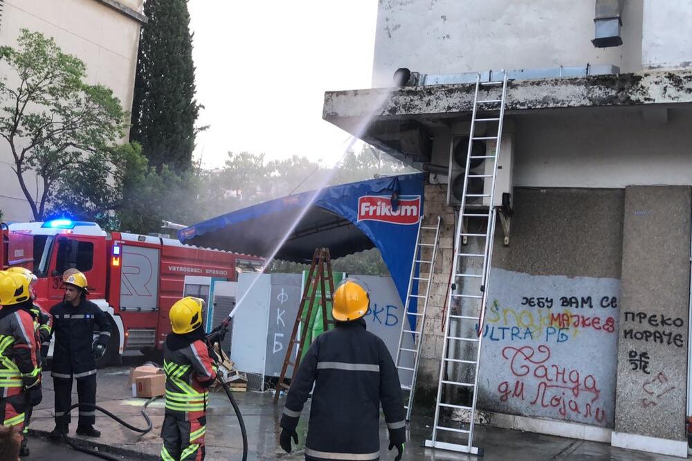intervencija, vatrogasci, Foto: Služba zaštite i spasavanja Podgorica