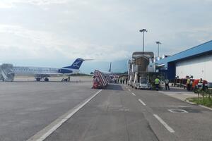Aerodrom Tivat postigao novi rekord u obimu dnevnog prometa putnika