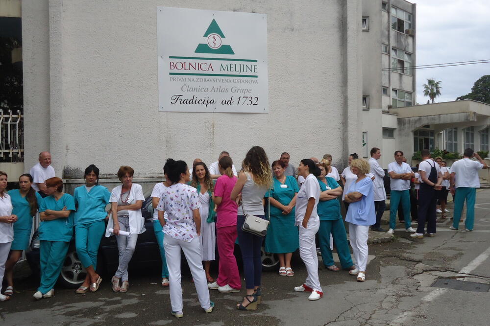 Bolnica Meljine štrajk, Foto: Slavica Kosić