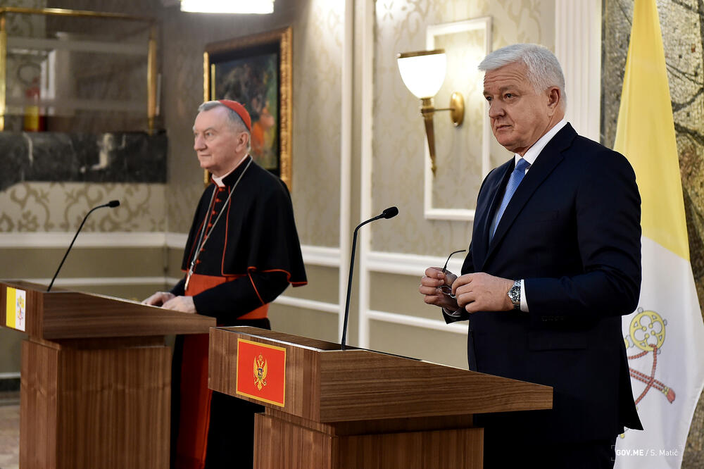 Pjetro Parolin, Duško Marković, Foto: Vlada Crne Gore