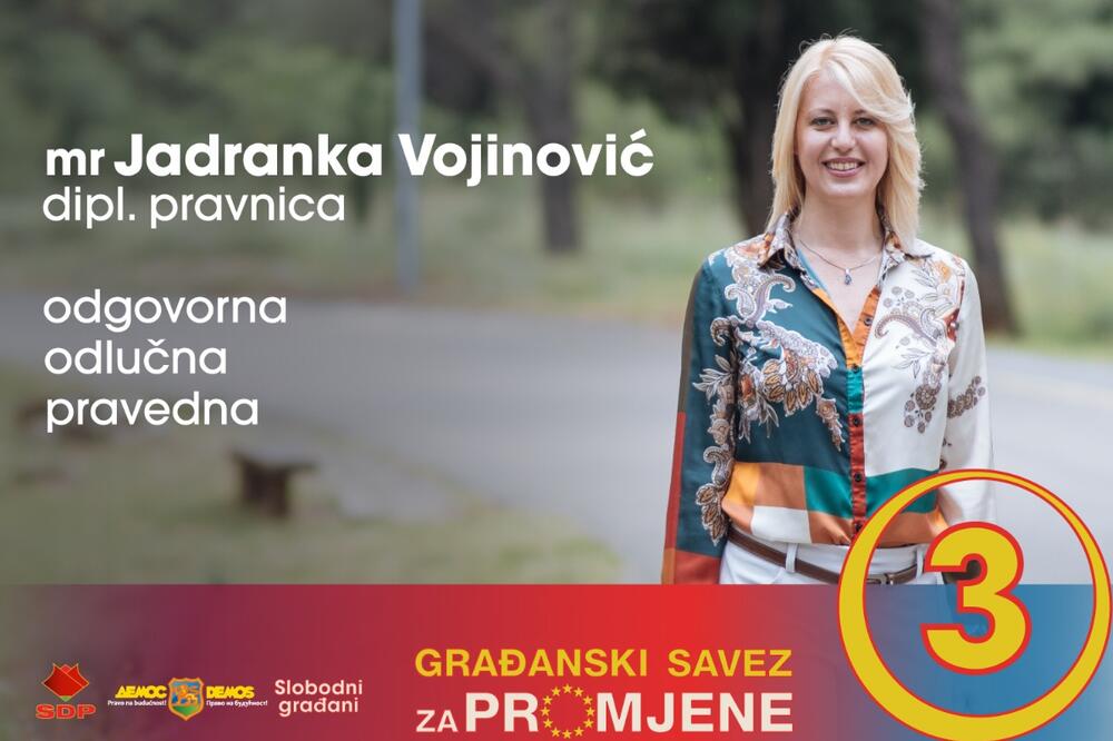 Jadranka Vojinović, Foto: Građanski savez za promjene