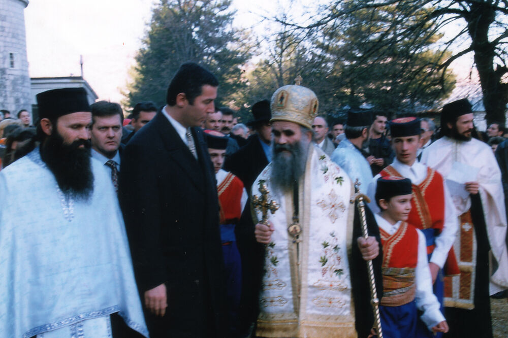 Milo Đukanović, Amfilohije, Foto: Arhiva "Vijesti"