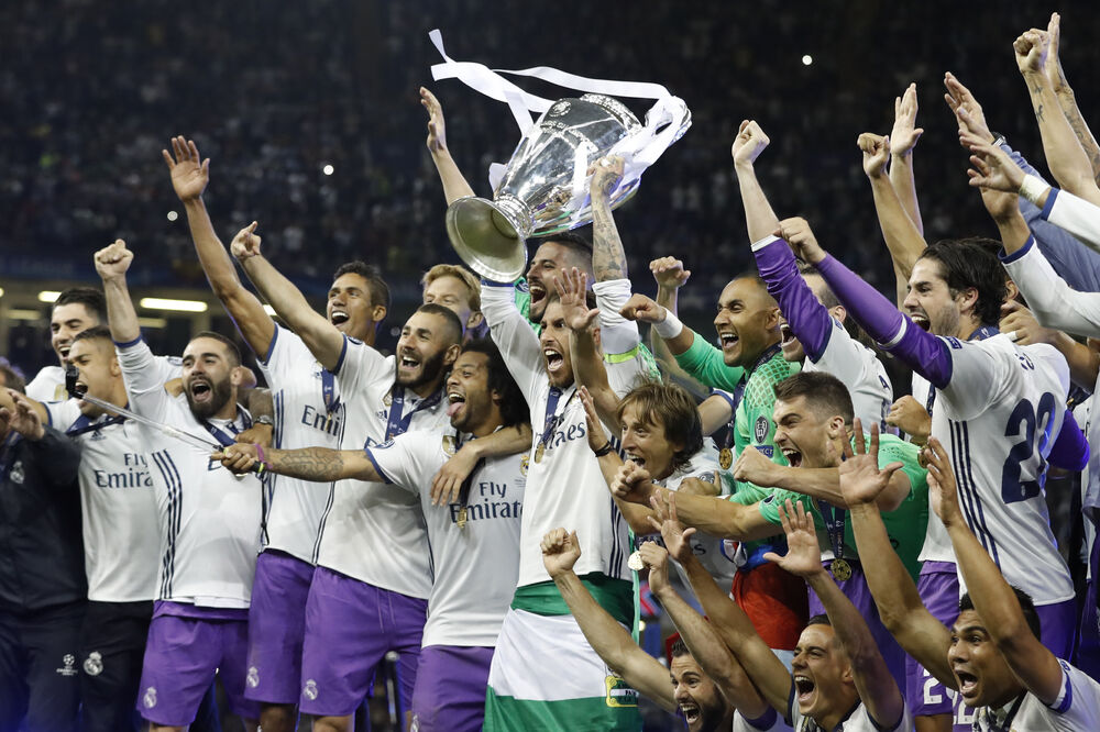 Real Madrid - Juventus slavlje, Foto: Reuters