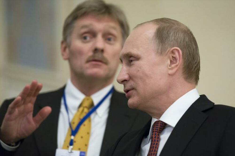 Dmitrij Peskov, Vladimir Putin, Foto: Beta-AP