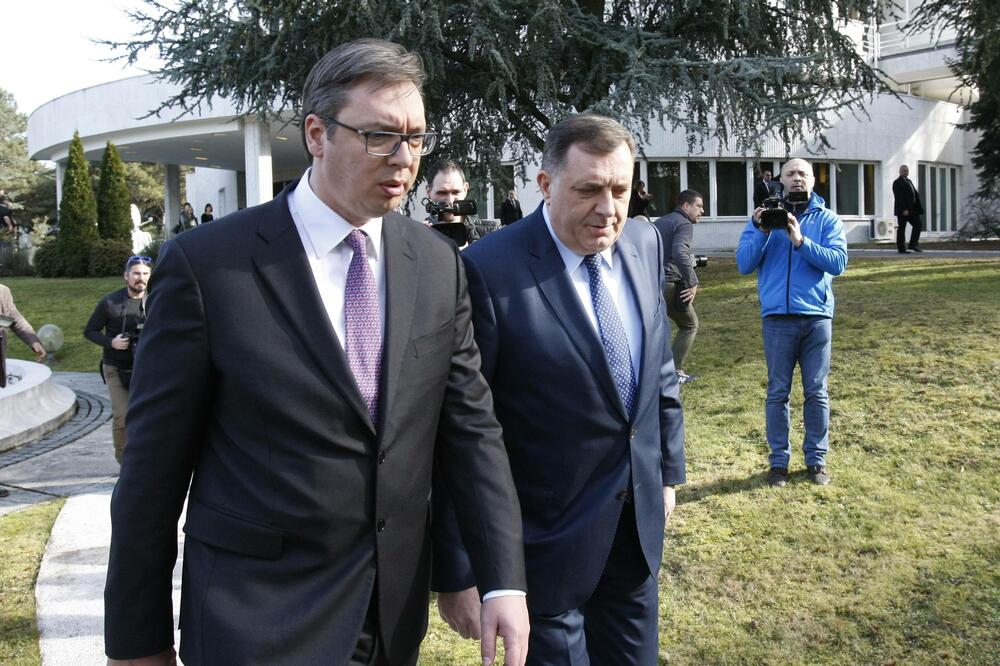 Tomislav Nikolić, Aleksandar Vučić, Milorad Dodik, Mladen Ivanić, Foto: Beta-AP