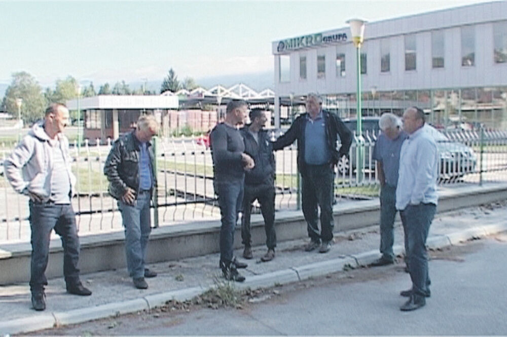 Radnici Mikro protest, Foto: Jadranka Ćetković