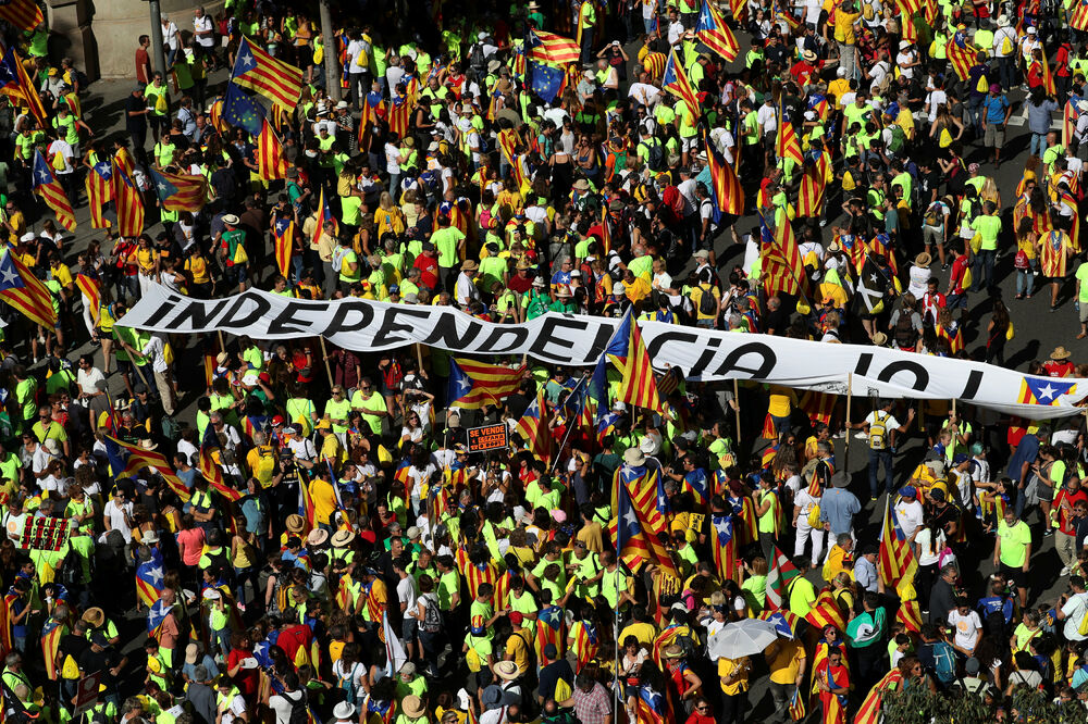 Barselona, demonstracije, Foto: Reuters