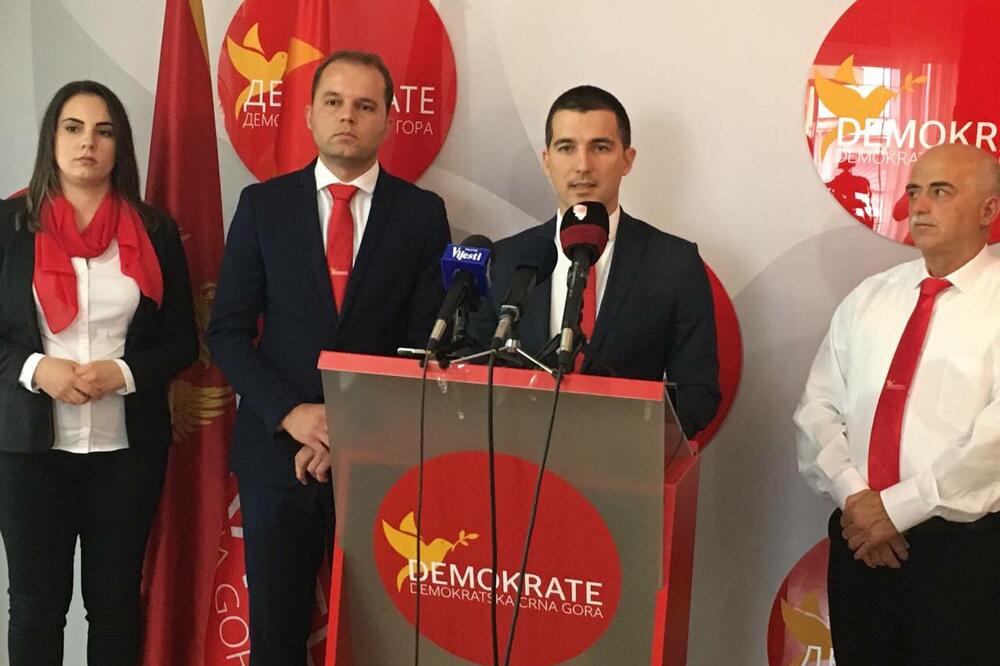 Štjefan Camaj, Aleksa Bečić, Demokrate, Foto: Demokrate