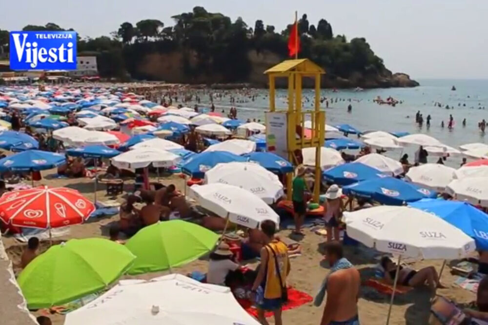 Mala plaža, Ulcinj, Foto: TV Vijesti (Screenshot)