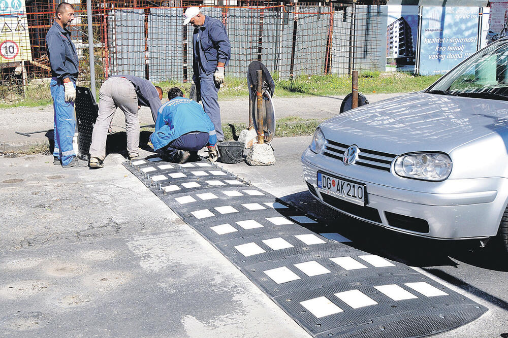 Ležeći policajci, Foto: Arhiva "Vijesti"