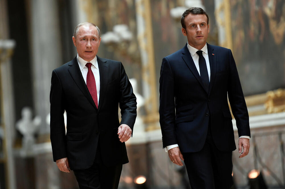 Emanuel Makron, Vladimir Putin, Foto: Reuters