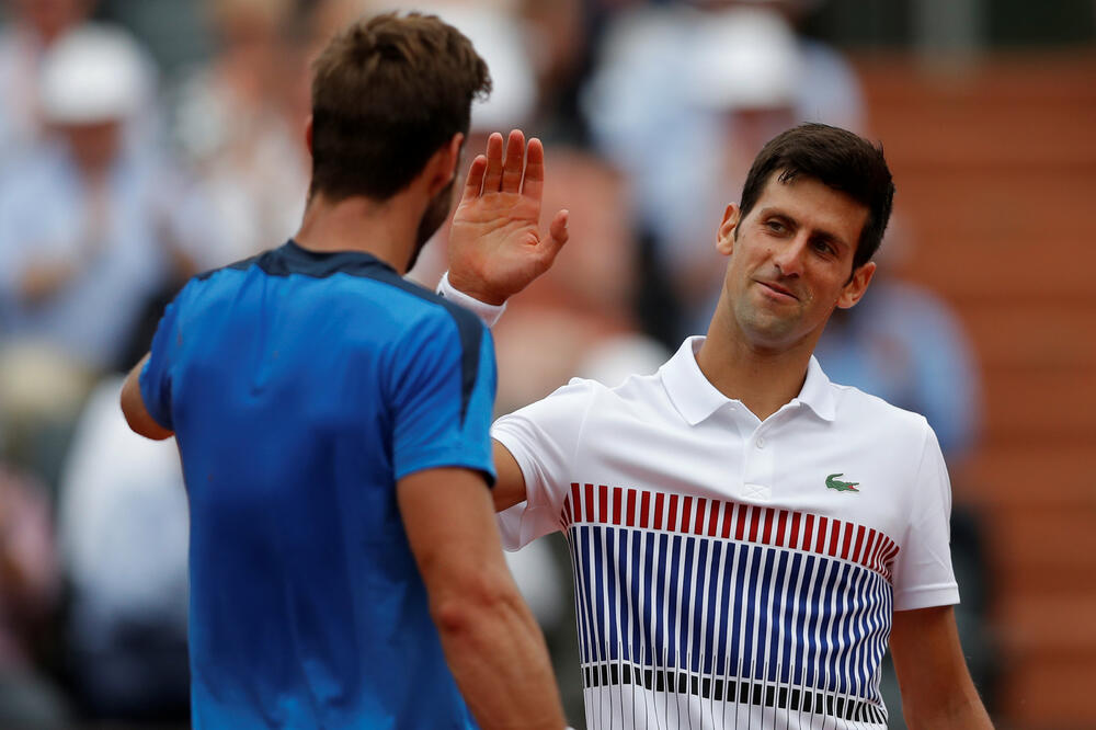 Novak Đoković Rolan Garos, Foto: Reuters