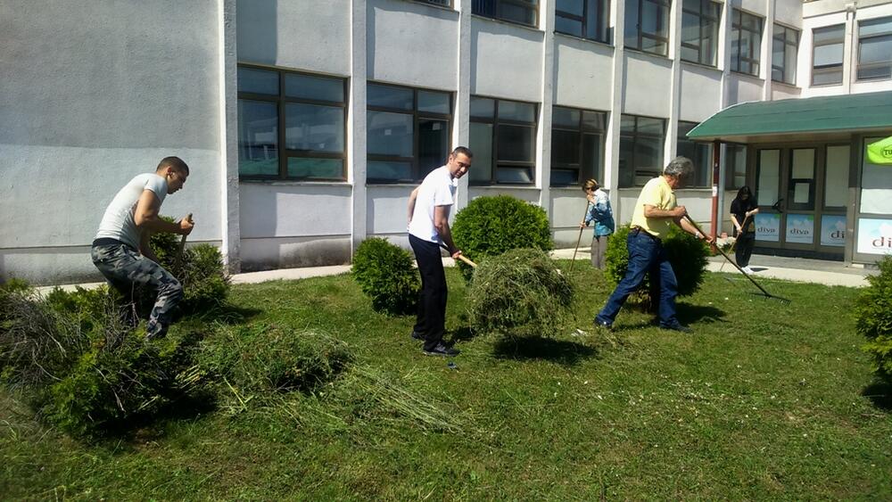 uređenje dvorišta Filozofski fakultet