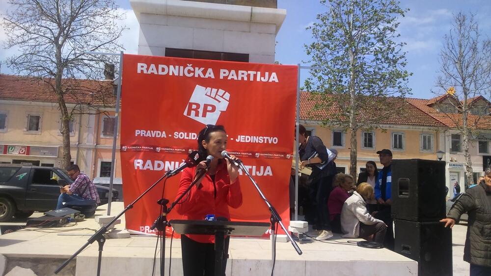 Prvi maj protest, Radnička partija, Maja Jovović