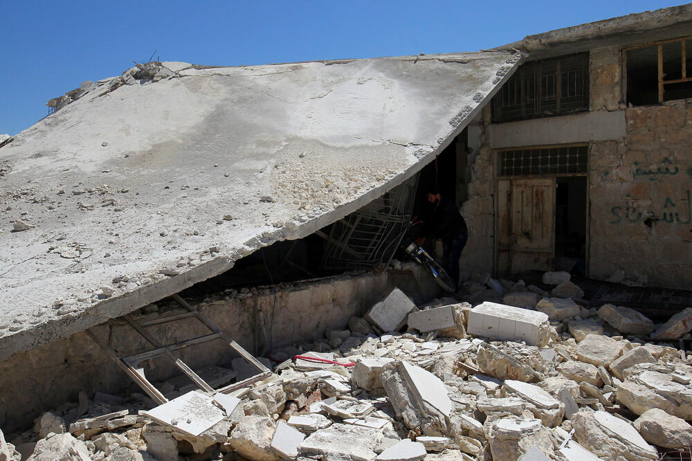 Sirija, Idlib, bombardovanje, Foto: Reuters