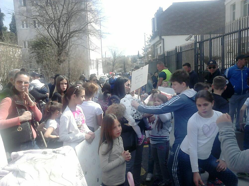 mještani park šuma Zagorič protest azil