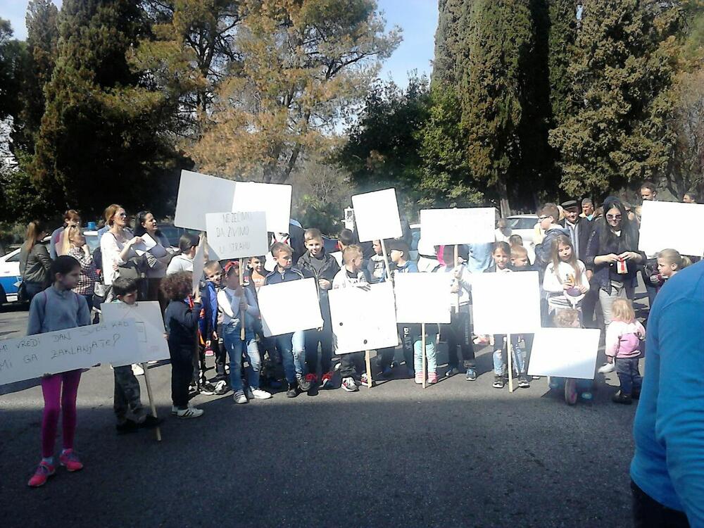 mještani park šuma zagorič protest