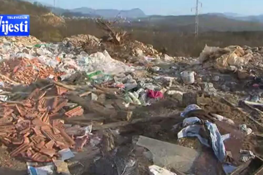 smetlište Nikšić, Foto: TV Vijesti screenshot