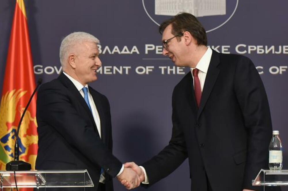 Duško Marković, Aleksandar Vučić, Foto: Gov.me