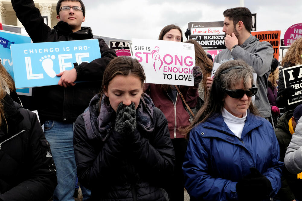 Protest protiv prava na abortus, Vašington, Foto: Reuters