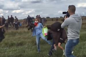 Mađarska snimateljka koja je saplela migranta dobila uslovnu kaznu