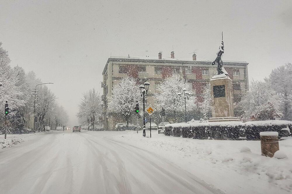 snijeg, Cetinje, snijeg Cetinje, Foto: Čitalac reporter