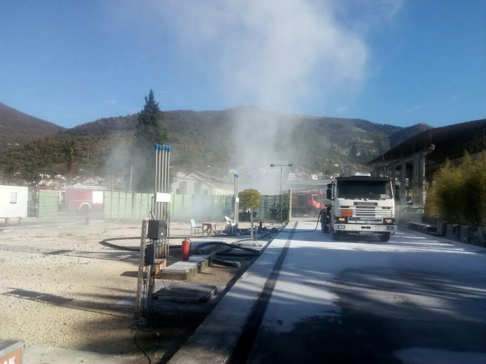 vatrogasna vježba, Tivat