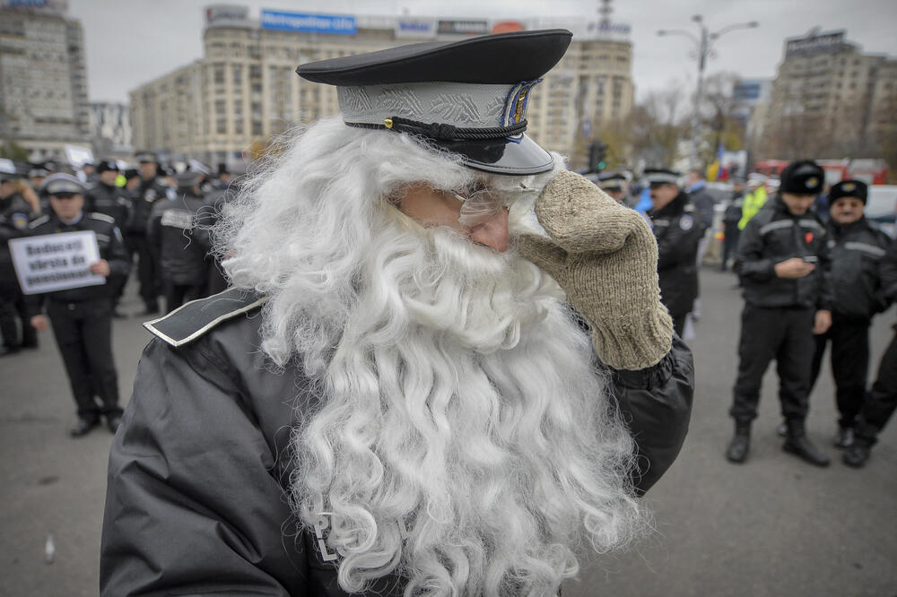 protest policajaca, Bukurešt, Foto: Beta-AP