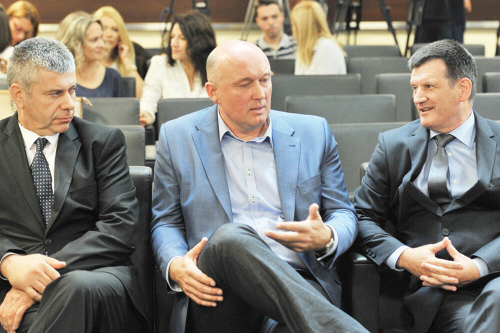 Budimir Mugoša, Boris Marić, Milorad Vujović, Foto: Savo Prelević