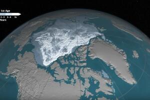 NASA: Povlačenje leda na Arktiku od 1984. godine do danas