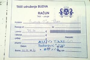 Budvanski taksisti ne odustaju: Vožnja do Tivta skoro 80 eura