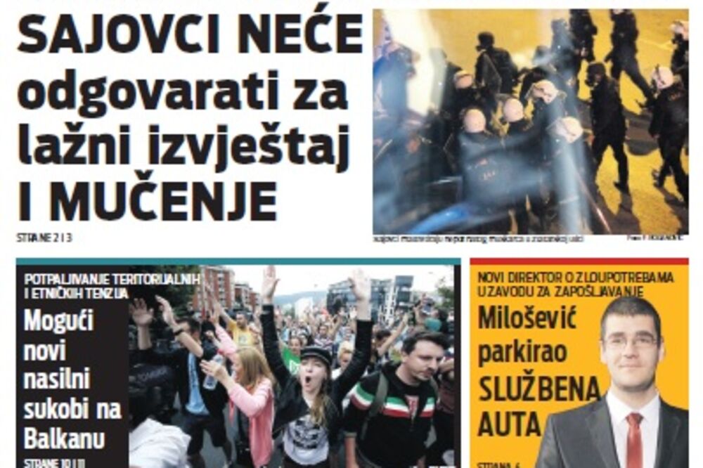 Naslovna 12. jun, Foto: Vijesti