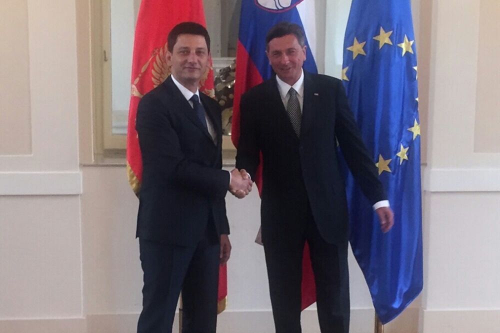 Darko Pajović, Borut Pahor, Foto: Skupština Crne Gore