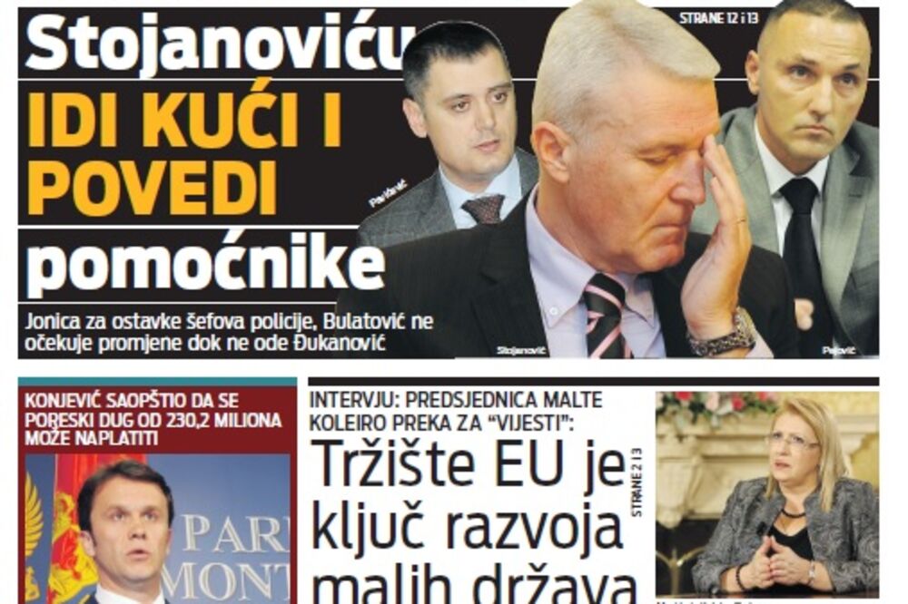 naslovna strana, Foto: Vijesti online