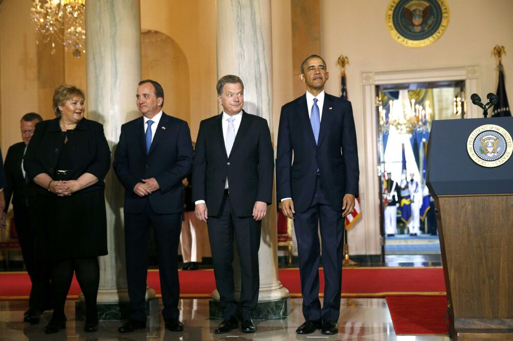 Barak Obama, nordijski lideri, Foto: Reuters