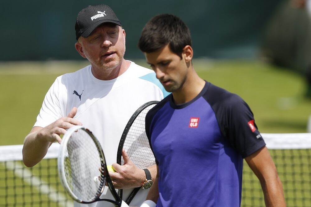 Novak Đoković i Boris Beker, Foto: Beta/AP