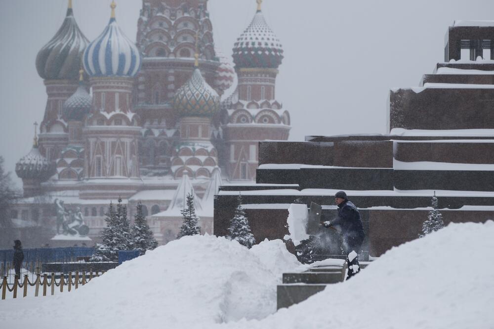 Moskva snijeg, Foto: Beta/AP