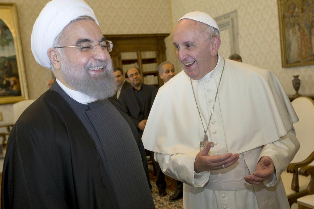 papa Franjo, Hasan Rohani, Foto: Reuters