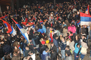 Doček pravoslavne nove godine na Trgu Republike u Podgorici