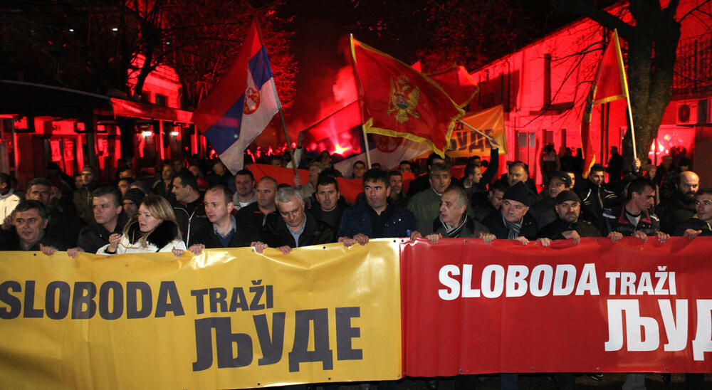 protest DF, Nikšić