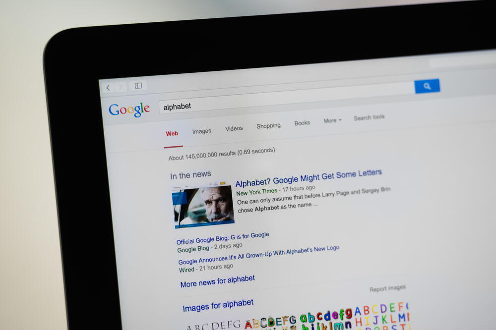 Alphabet Google, Foto: Shutterstock