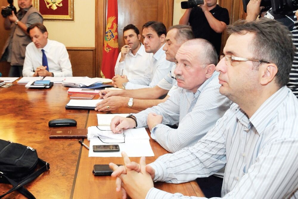 Goran Danilović, Branko Radulović, Ranko Krivokapić, Odbor za praćenje primjene izbornog zakonodavstva, Foto: Luka Zeković